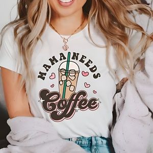 Mama Needs Coffee logo T Shirt